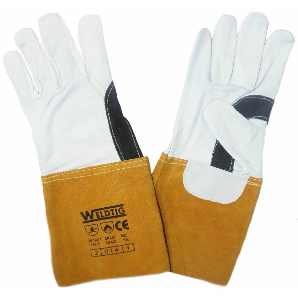 Gold Tig Gauntlet Gloves