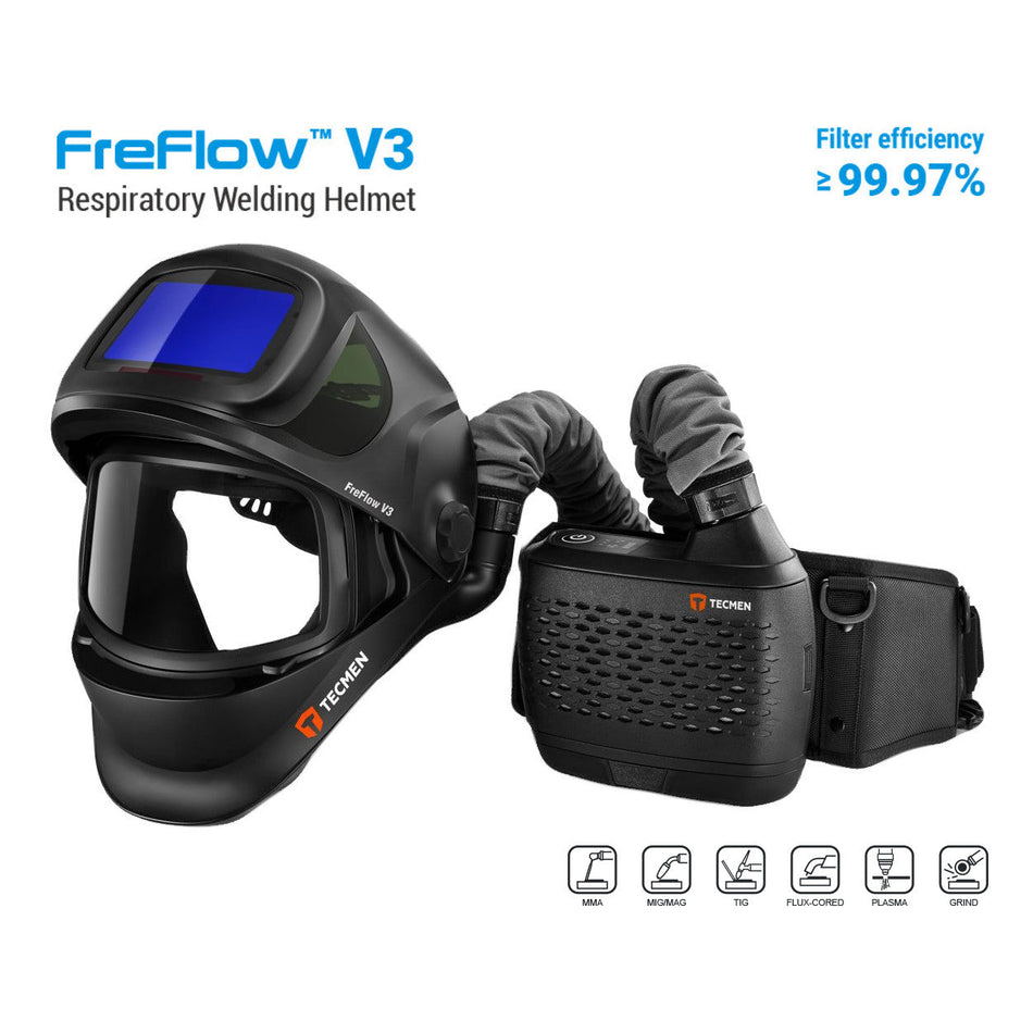 Tecmen V3 Air Fed Helmet With FreFlow PAPR