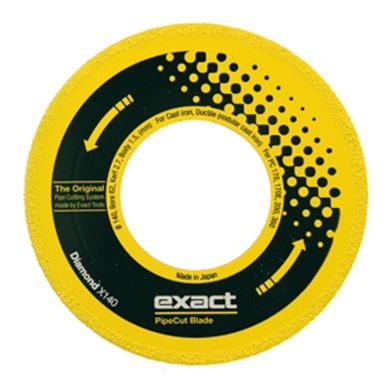 EXACT DIAMOND X140 HEAVY DUTY DISC (140MM) - CAST IRON AND DUCTILE PIPES