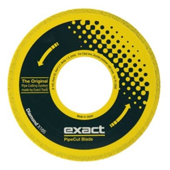 EXACT DIAMOND X165 HEAVY DUTY DISC 165MM - (CAST & DUCTILE CAST IRON)