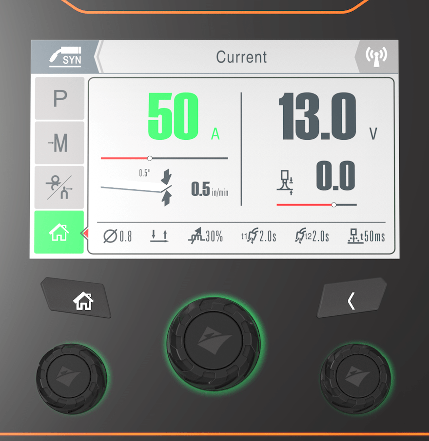 Advanced EVO MIG TFT Screen (MIG 200 PFC CT Model)