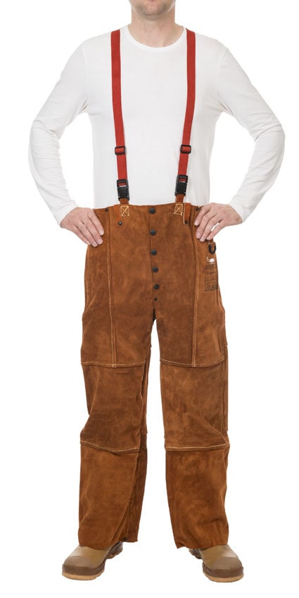 Lava Brown™ split cowleather welding pants