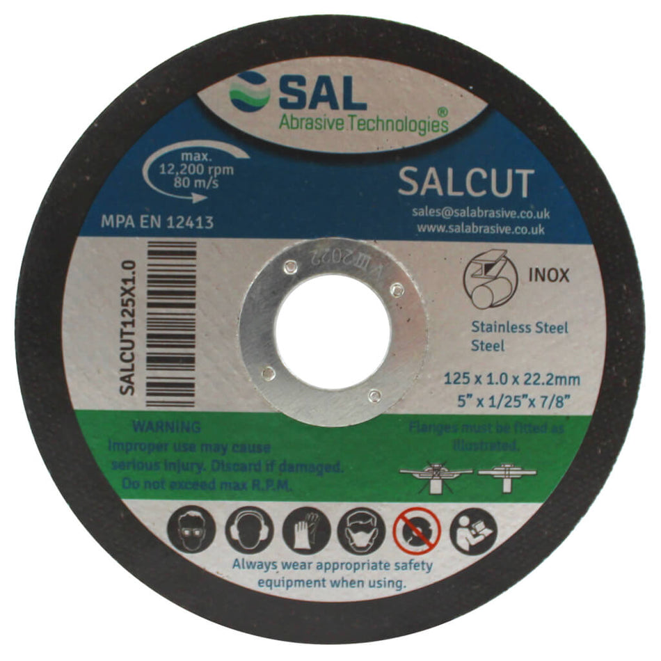 Thin Bonded Metal Cutting Disc – Flat – SALCUT