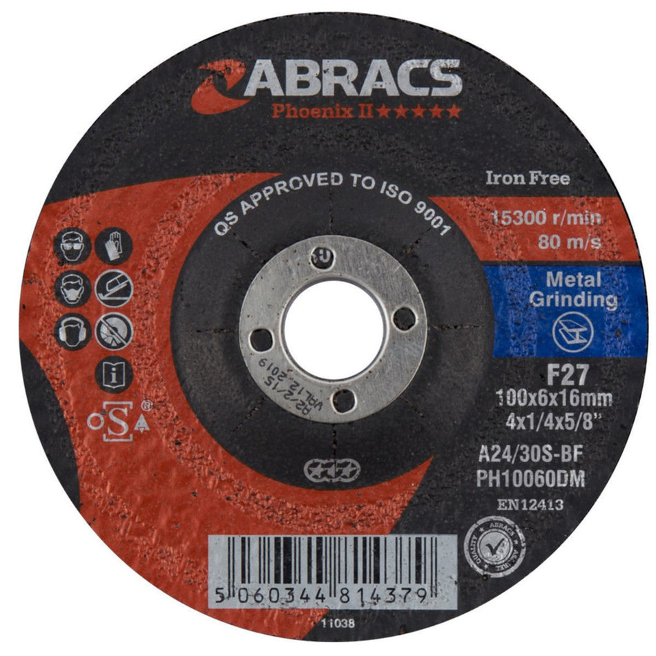 Abracs Phoenix II Metal Grinding Disc
