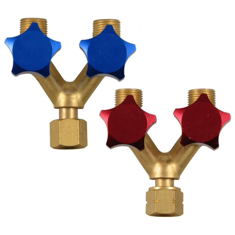 Double Outlet Y Piece Gas Valve
