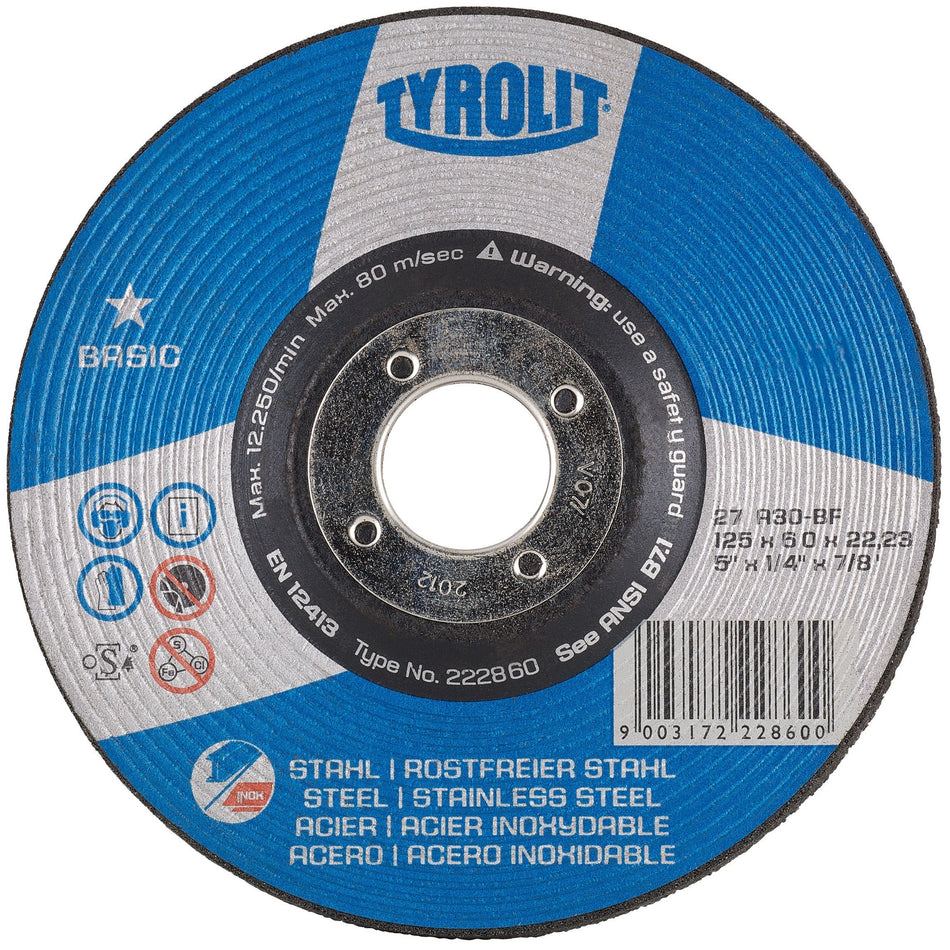 Tyrolit DPC Metal Grinding Disc